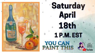 Wine Bottle and Glass | Easy Beginner  Acrylic