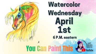 Colorful Horse | Line and Wash | Watercolor for Beginners