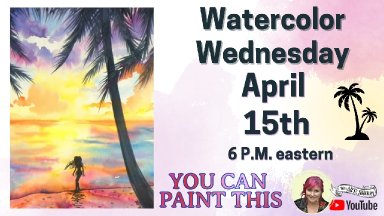 Sunset at the Beach | Watercolor for Beginners