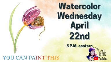 Mouse in a Tulip | Watercolor for Beginners