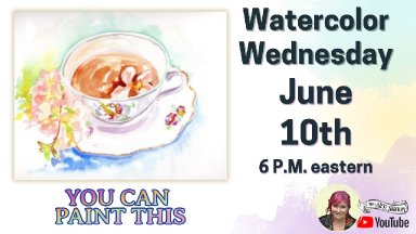 Teacup and Flowers | Easy Beginner Watercolor