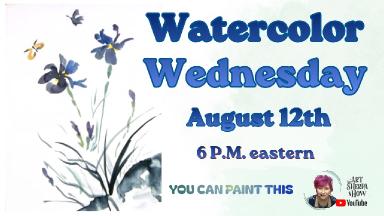 Zen Iris Flowers | Easy Beginner Watercolor