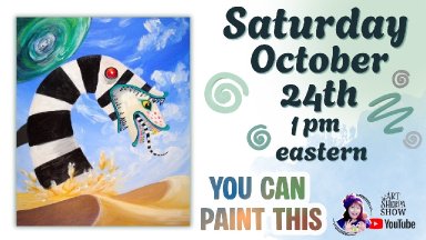 🎨Sandworm Fan Art Beetlejuice | Easy Beginning Acrylic Step by Step