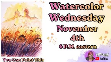 🍁Fall Fantasy Castle| Easy Beginner Watercolor