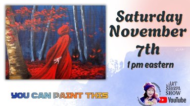 🌟🎨Easy Red Riding Hood | Easy Beginning Acrylic Step by Step