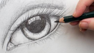 Realistic Eye Step By Step Pencil Drawing On Paper For Beginners # ...
