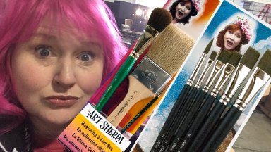 Brushes LIVE Q and A and Hart Mail !!! The Art Sherpa  Sunday Funday