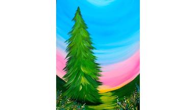 INCREDIBLY EASY BEGINNER Tree Acrylic Painting Tutorial Step By Step ...
