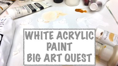 Big Art Quest Acrylic White Paint colors What is different about them