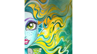 Lagoona Blue Monster High Acrylic Painting Tutorial for Beginners