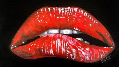 Learn to paint realistic Lips for Beginners Rocky Horror Picture show