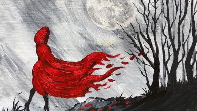 Little Red Riding Hood step by step Beginner Learn to Paint Acrylic