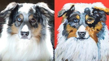 PAINT YOUR PET PARTY from your own photo tutorial