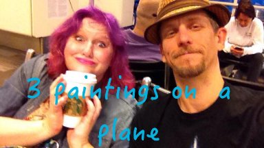 3 Paintings on a Plane NY Travel Vlog 1