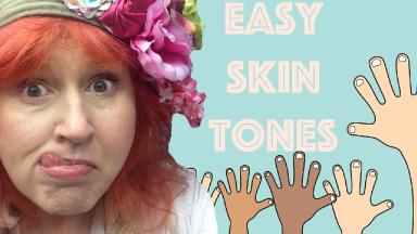 #BigArtQuest 14 Easy skin tones in Acrylic paint