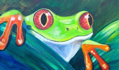 Beginner Acrylic tutorial Tree Frog
