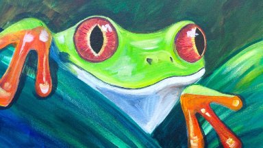 Beginner Acrylic tutorial Tree Frog