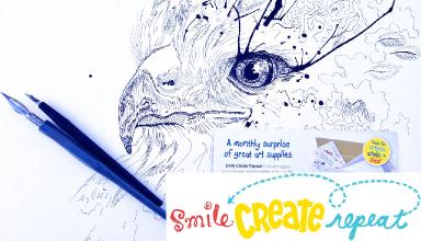 Smile Create Repeat February  Art and Craft subscription box review