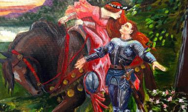 How to paint Pre-Raphaelite | La Belle Dam Sans Merci | Valentines Angelooney