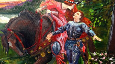 How to paint Pre-Raphaelite | La Belle Dam Sans Merci | Valentines Angelooney