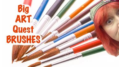 #3 #BigArtQuest  Acrylic Art BRUSHES  | The Art Sherpa