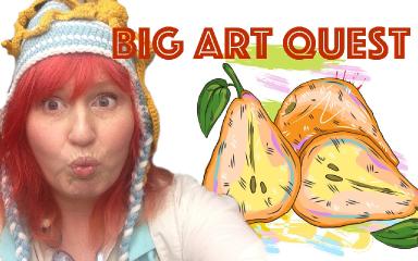 Big Art Quest Begins | Enjoyable painting class | #bigartquest #1