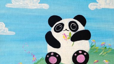 Beginner painting lesson  | Kawaii Panda | Art Sherpa Kids