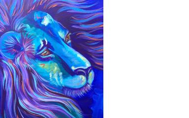 Acrylic painting tutorial | Lion | The Art Sherpa paint along