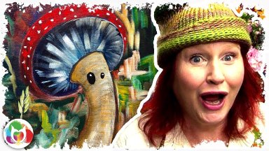 How to paint | Cute  Mushroom Fairy |  The Art Sherpa