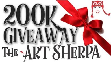 200K Art Sherpa Brush Giveaway sponsored by Silver Brush Limited