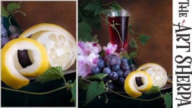 How to paint a Peeled Lemon in a Still life with More realism in acrylic