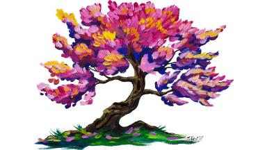 How To Paint A Tree In Acrylic For Beginners Step By Step | The