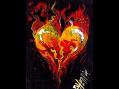 How to make Artist Trading Cards The Art sherpa Heart on Fire