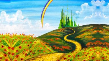 Emerald City Step by Step Acrylic Painting on Canvas for Beginners