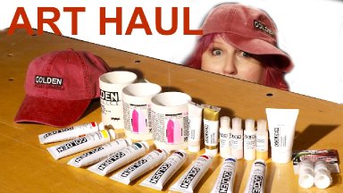 GOLDEN Paint ART Supply Haul 2016