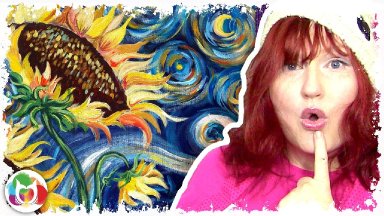 Preview Clip Beginner Acrylic Tutorial Van Gogh Sunflowers