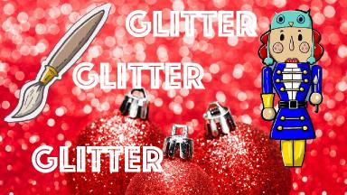Live Holiday painting Idea | Glitter Nutcracker | Ginger Cook Live and The Art Sherpa