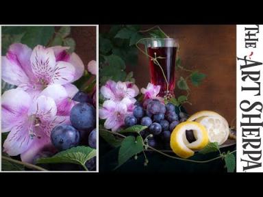 How to paint Alstroemeria Flowers in a Still Life with more realism