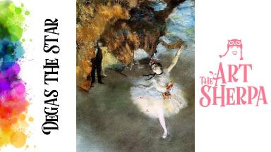 How to paint with Acrylic on Canvas Degas The Star