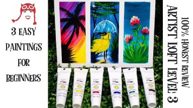 Artist Loft 3 new product 100% honest review and 3 Easy paintings