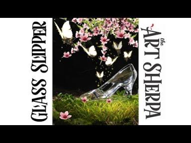 How to paint with Acrylic on Canvas Glass Slipper