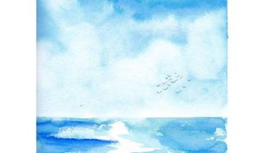 Simple Seascape in watercolor