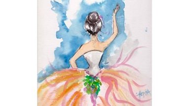 Ballet Dancer in Watercolor