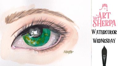 Watercolor Realistic Eye