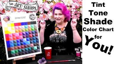 How To Make A Tint Tone Shade Color Chart For EVERYONE | The Art Sherpa