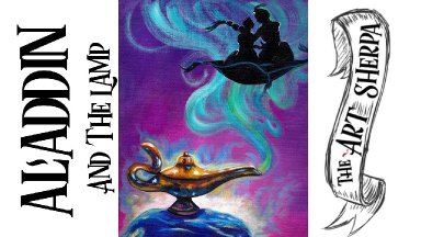 Aladdin 2019 acrylic painting tutorial for beginners step by step