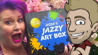 Artist Reacts OMG!!  I got a Draw with Jazza Art Box  #JazzyArtBox