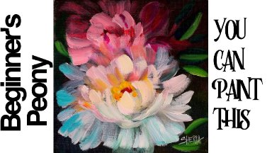 Easy painting tutorial for beginners acrylic The White Peony 🌸💐