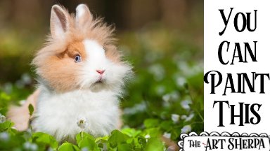 Easy Fluffy Bunny In clover  Acrylic painting tutorial step by step Live Streaming