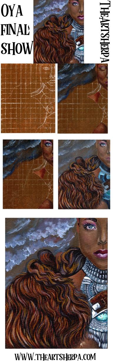 Final  Warrior Queen  Oya Big art Quest fairytale part 5     | TheArtSherpa | TheArtSherpa